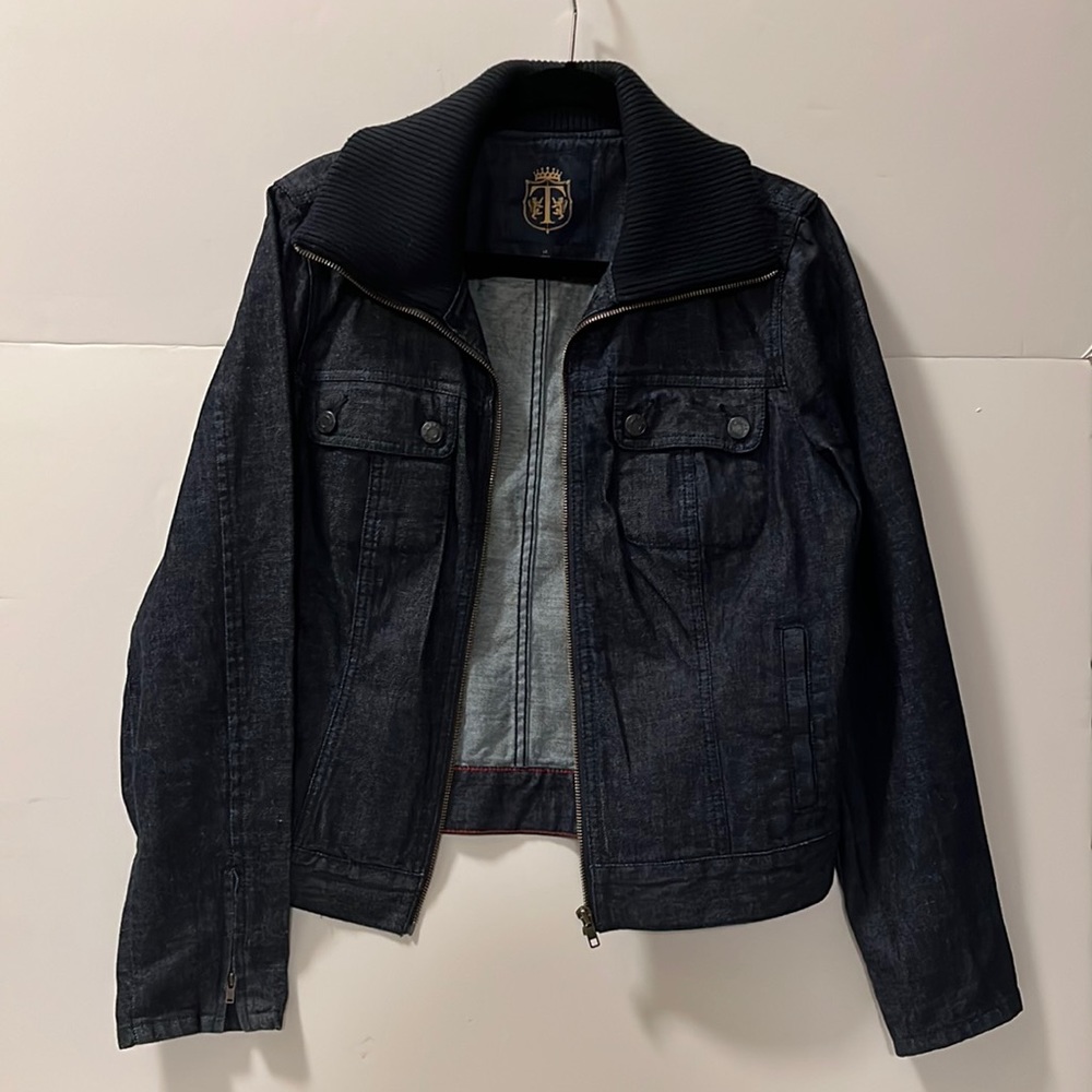 Talbots Bomber Denim Jacket